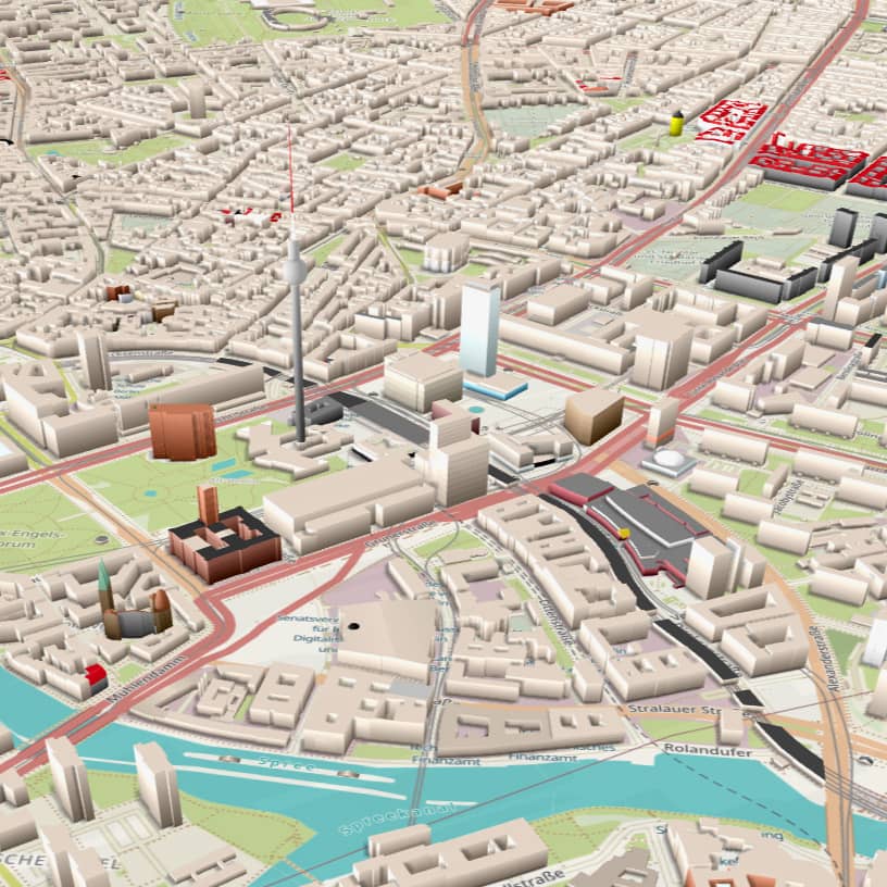 Application of map data in the real world