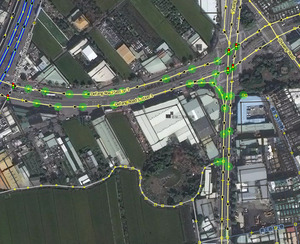 Mapping road network in Taiwan