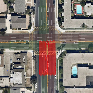 Turn lanes mapping